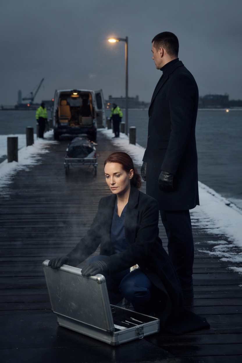 A Body on the Pier — opening scene