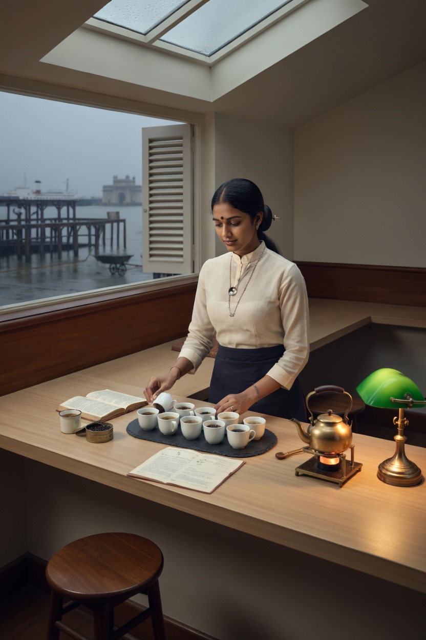 A Cup from Travancore — opening scene