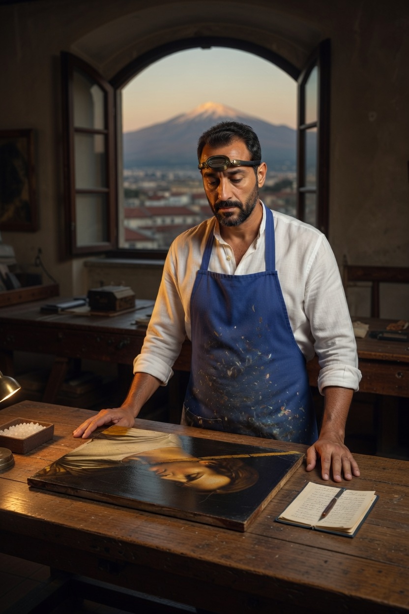 Restoration in Catania — opening scene