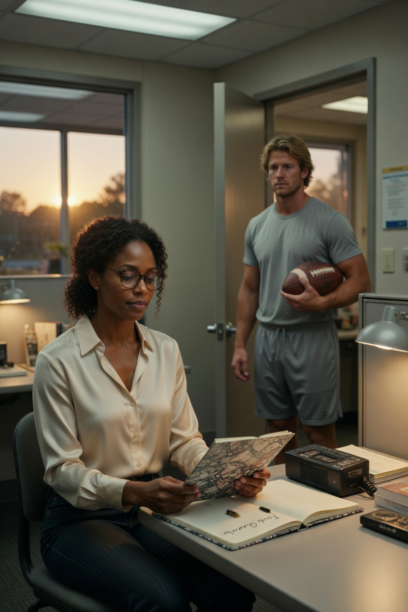 The Quarterback's Ghostwriter — opening scene